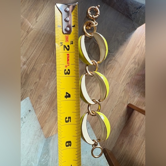 J. Crew lime and cream Chain Bracelet with Polished Finish - Picture 9 of 9